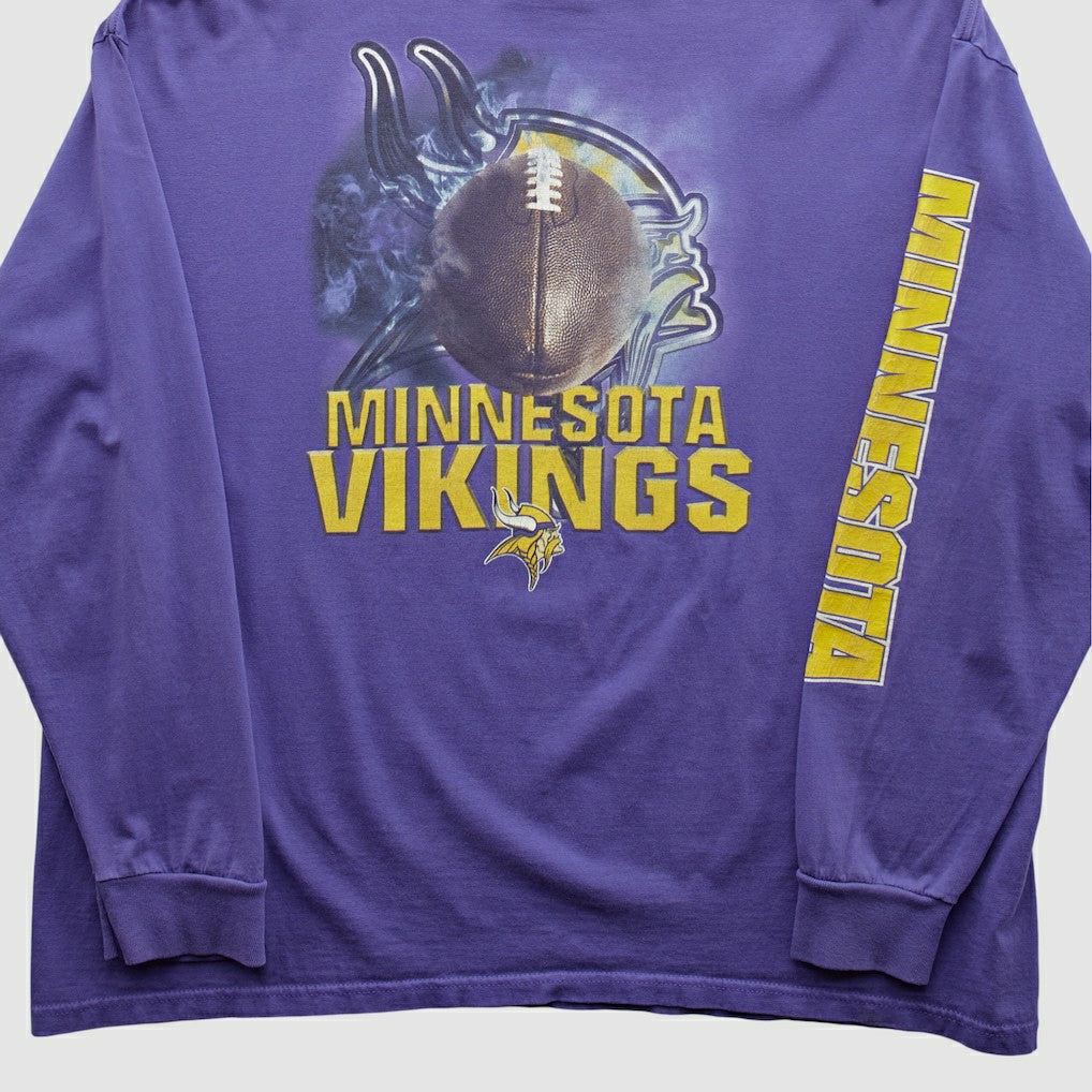 Minnesota Vikings Fanatics Logo Athletic 90s Long Sleeve T-shirt