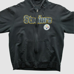 Pittsburgh Steelers Fanatics Reebok 2000s Hooded Full Zip Sweatshirt