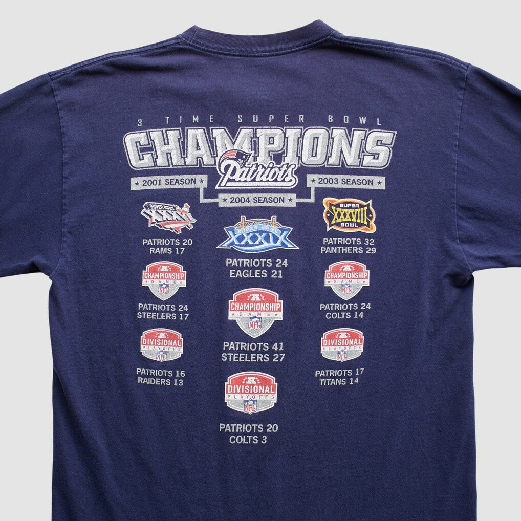 New England Patriots Fanatics Reebok 2000s Long Sleeve T-shirt