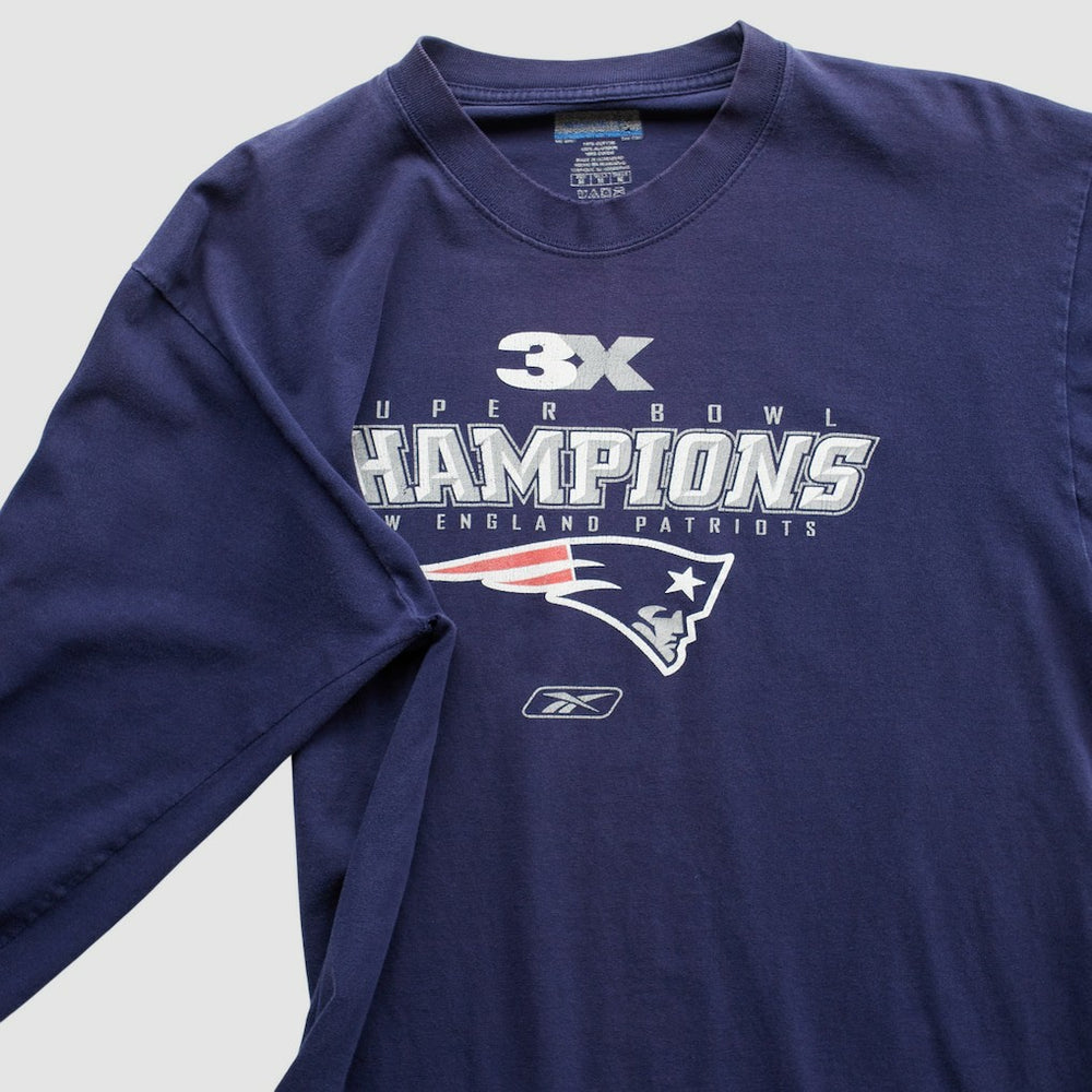 New England Patriots Fanatics Reebok 2000s Long Sleeve T-shirt