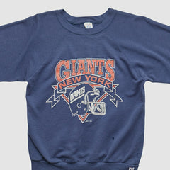 New York Giants Fanatics Logo Athletic 90s Pullover Sweatshirt