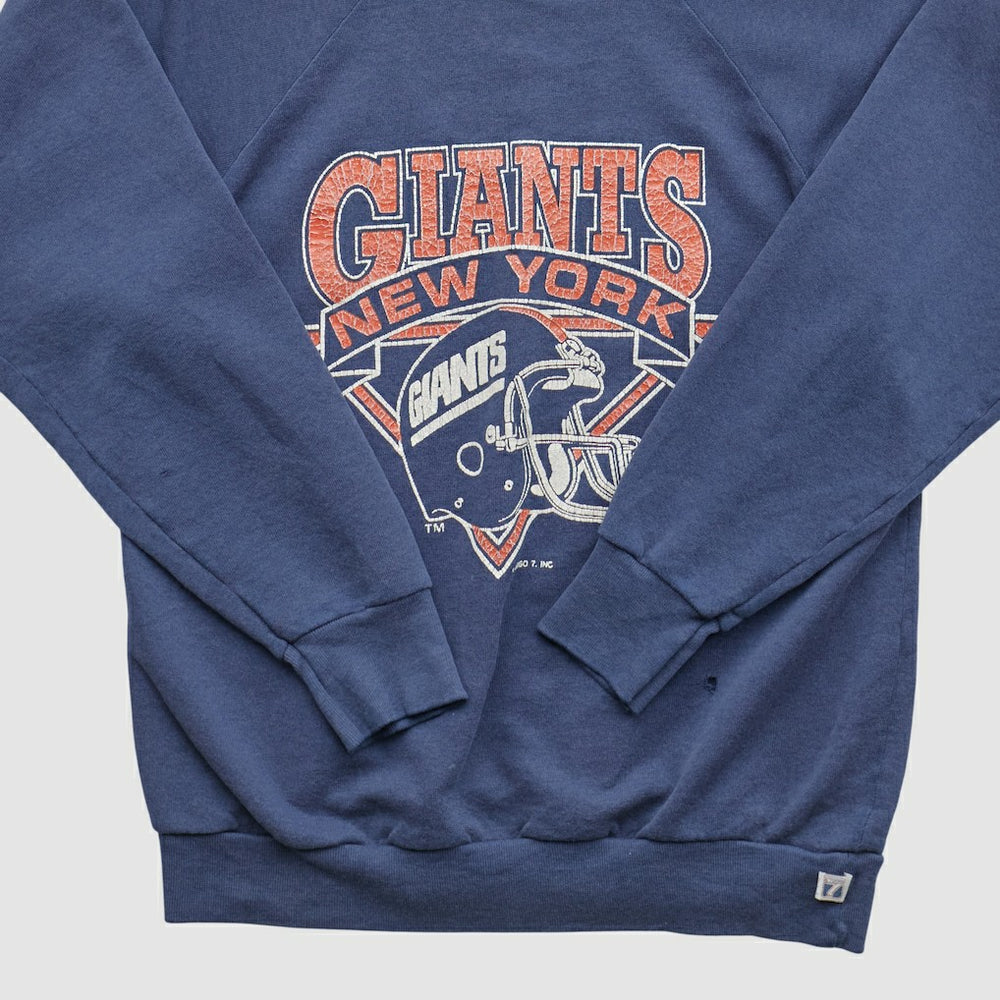 New York Giants Fanatics Logo Athletic 90s Pullover Sweatshirt
