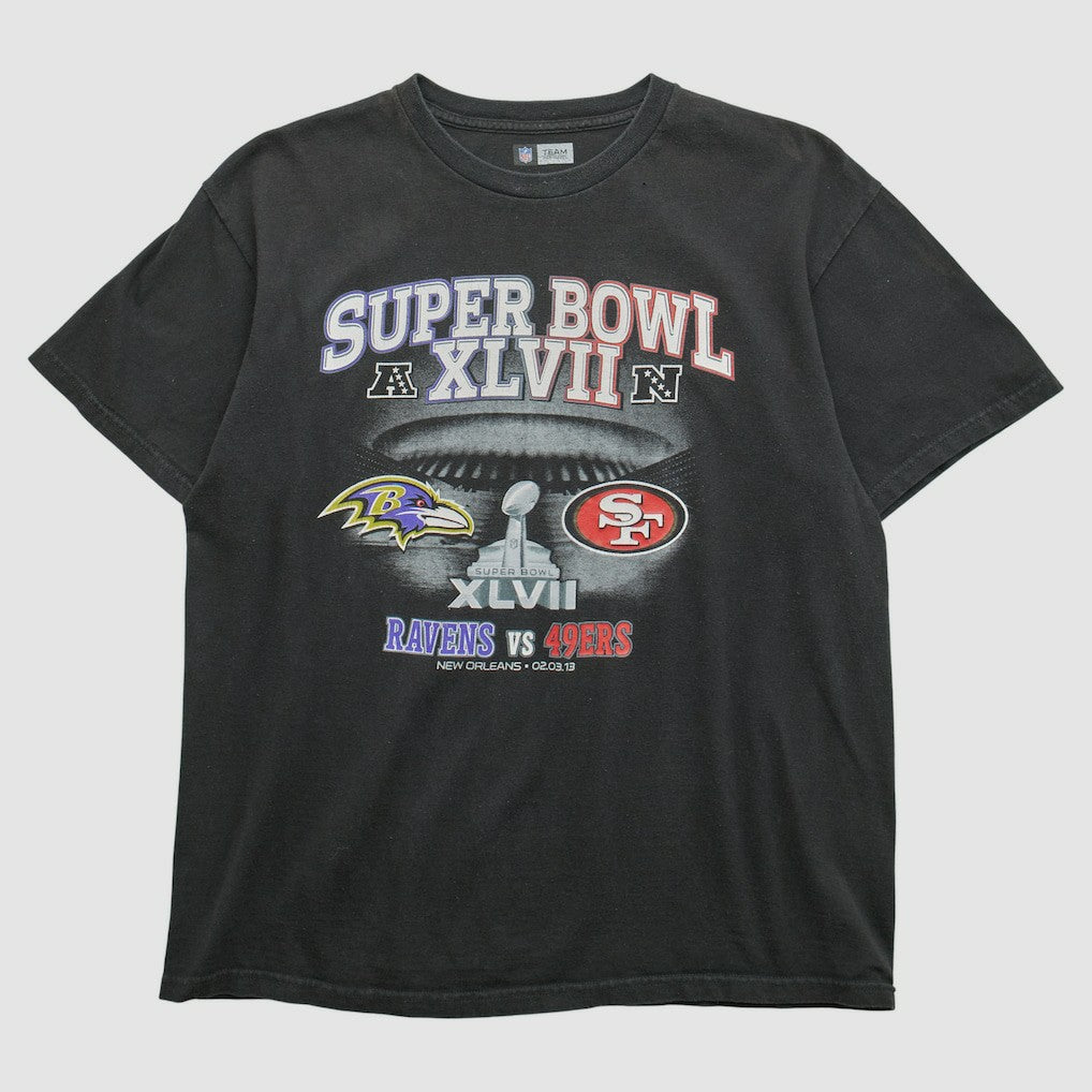 Baltimore Ravens Fanatics Superbowl XLVII NFL 2013 T-shirt