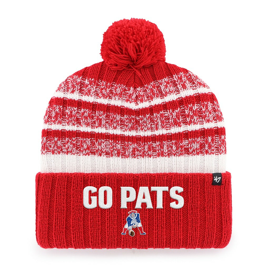 New England Patriots 47 brand '47 Local Cuffed Knit Hat with Pom