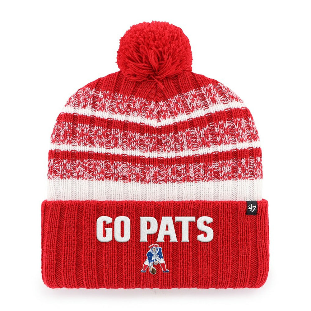 New England Patriots 47 brand '47 Local Cuffed Knit Hat with Pom