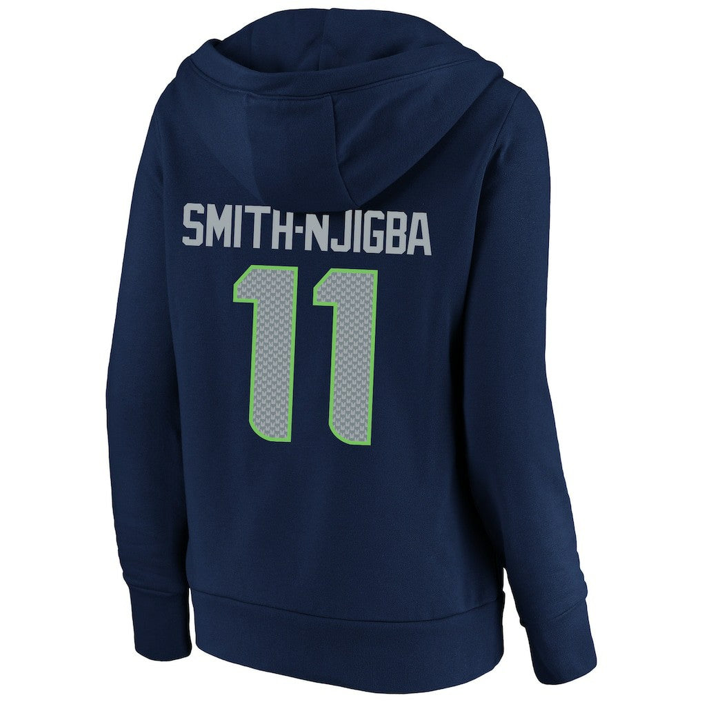 Seattle Seahawks Fanatics Jaxon Smith-Njigba  Women's Super Bowl LX Champions Plus Size Name & Number Fleece Hoodie