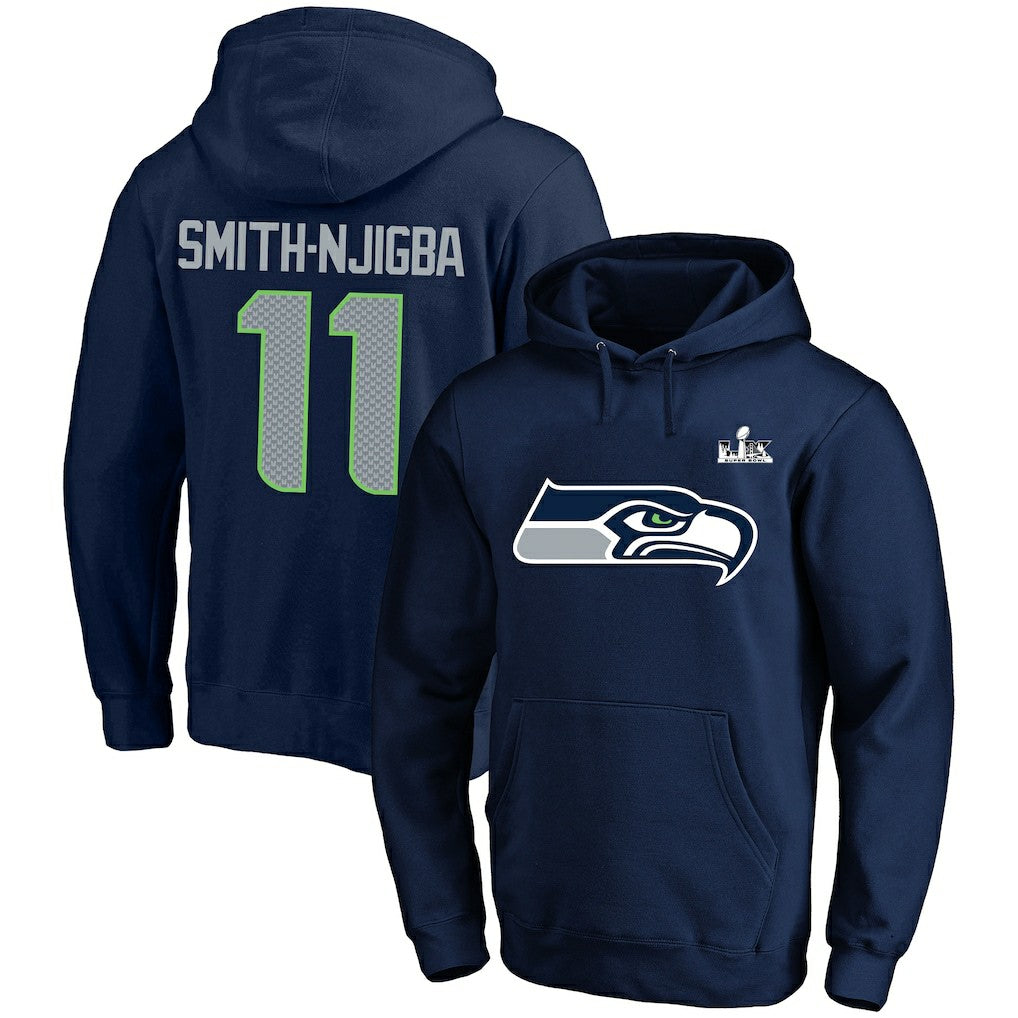 Seattle Seahawks Fanatics Jaxon Smith-Njigba  Super Bowl LX Champions Big & Tall Name & Number Fleece Hoodie