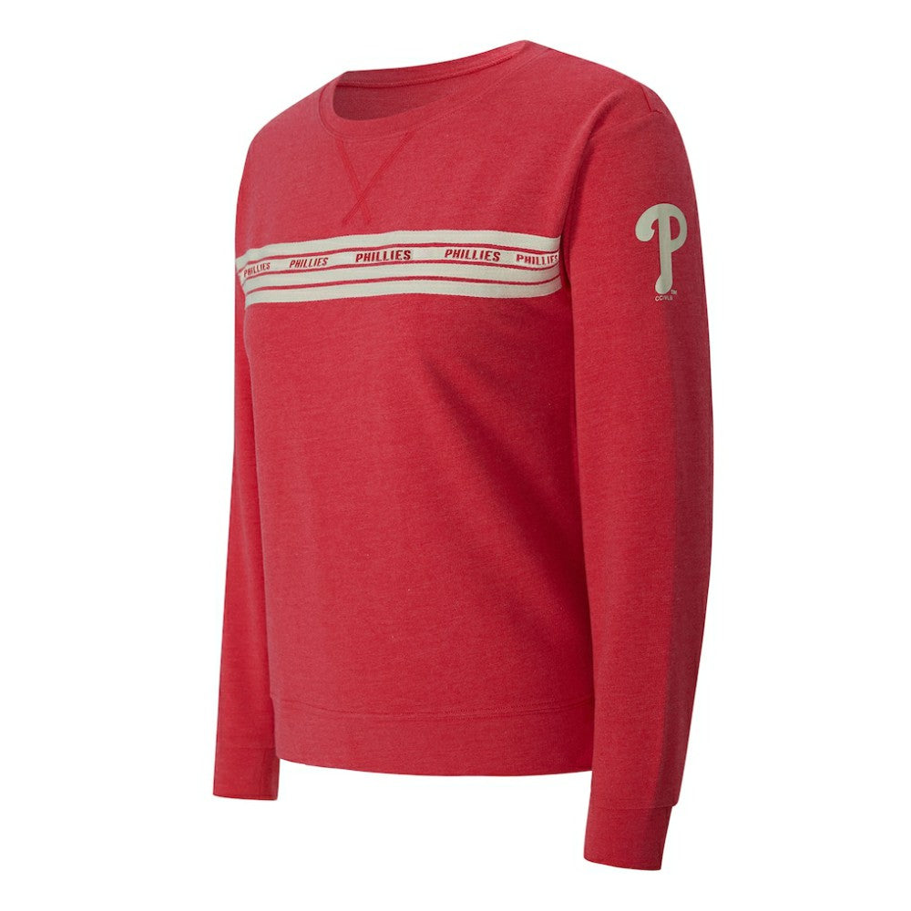 Philadelphia Phillies Concepts Sport Women's Birch French Terry Long Sleeve T-Shirt | MLB Outlet