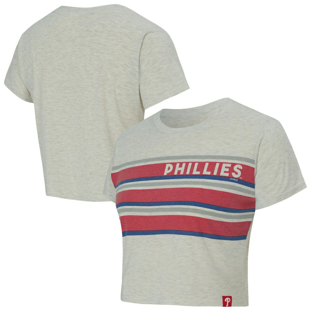 Philadelphia Phillies Concepts Sport Women's Birch Cropped T-Shirt | MLB New