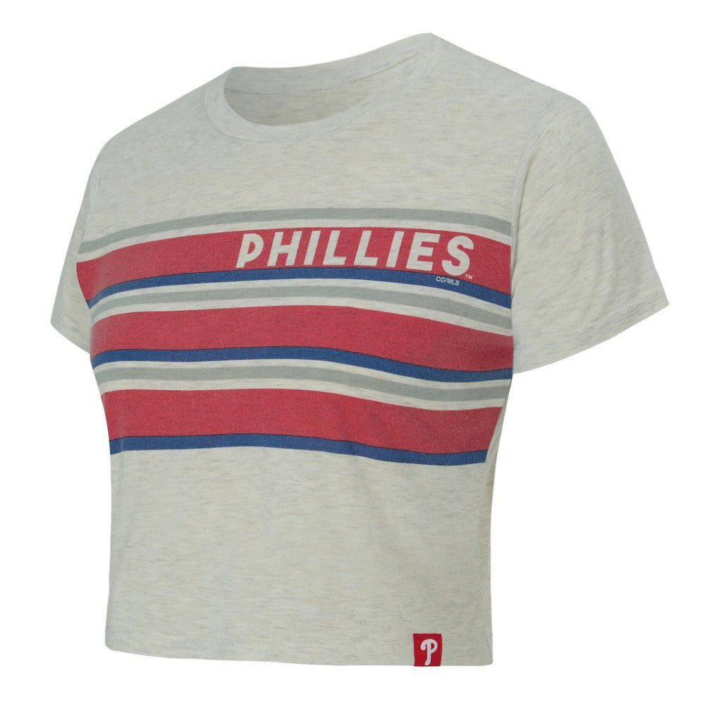 Philadelphia Phillies Concepts Sport Women's Birch Cropped T-Shirt | MLB New