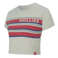 Philadelphia Phillies Concepts Sport Women's Birch Cropped T-Shirt | MLB New