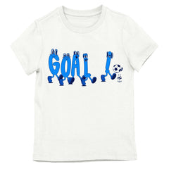 France National Team Youth Goal Letters Playing Soccer T-Shirt White