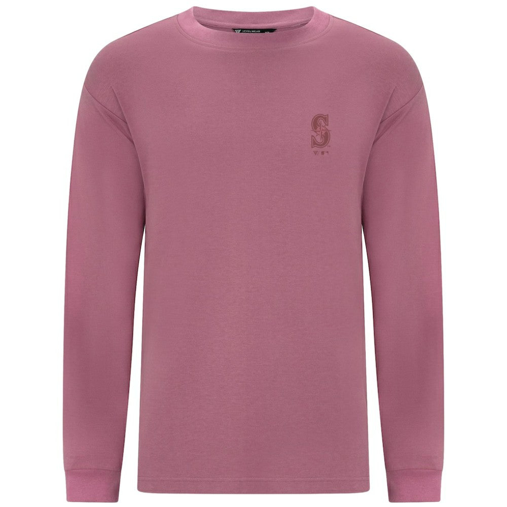 Seattle Mariners Levelwear Bridal Rose Luxe Signature Long Sleeve T-Shirt | MLB Discount