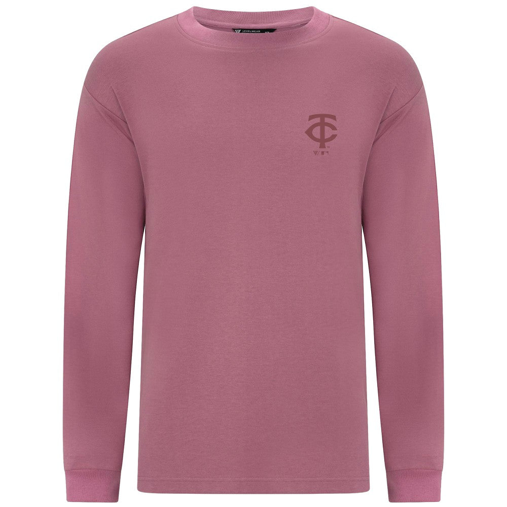 Minnesota Twins Levelwear Bridal Rose Luxe Signature Long Sleeve T-Shirt | MLB Shop