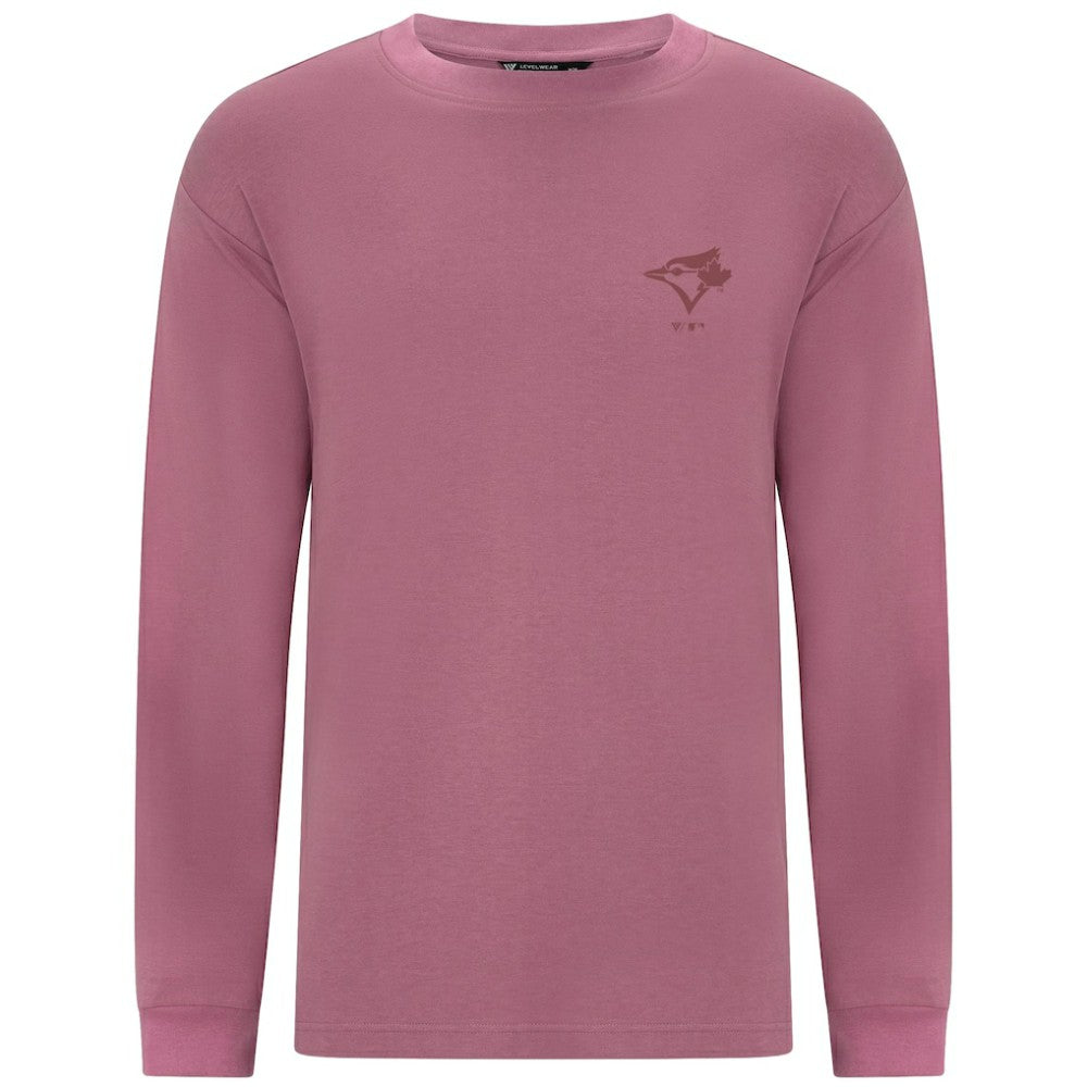 Toronto Blue Jays Levelwear Bridal Rose Luxe Signature Long Sleeve T-Shirt | MLB US