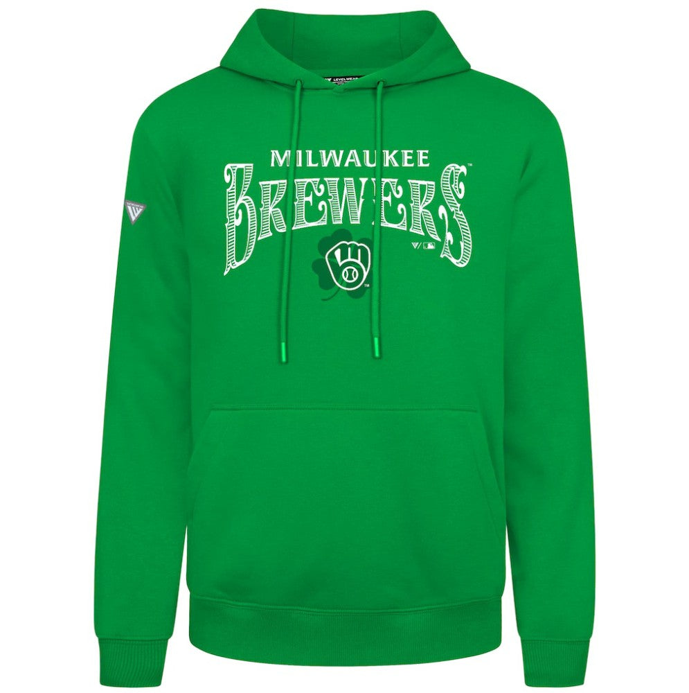 Milwaukee Brewers Levelwear St. Patrick's Day Podium Hoodie | MLB Near me