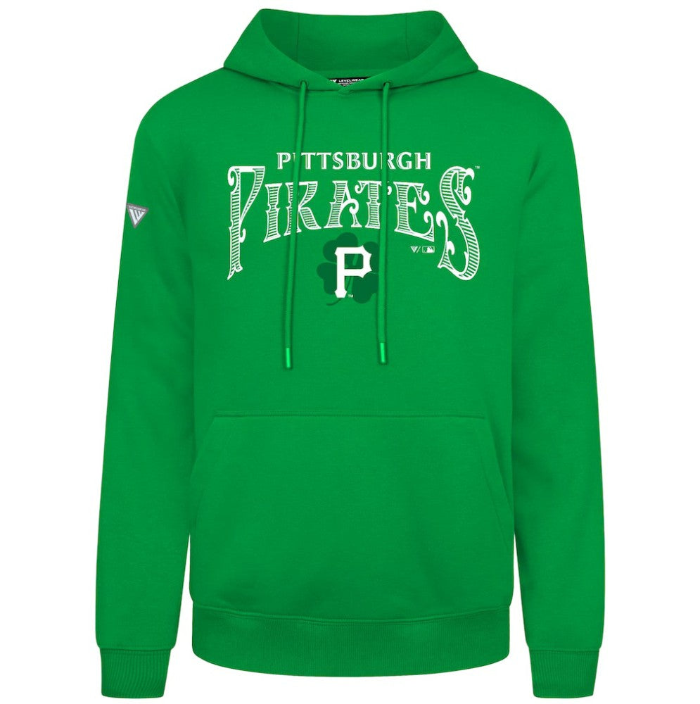 Pittsburgh Pirates Levelwear St. Patrick's Day Podium Hoodie | MLB Outlet