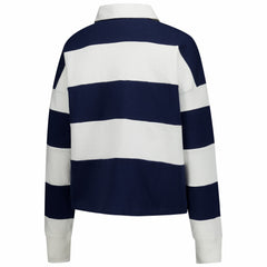 New England Patriots 47 brand '47 Women's Clubhouse Hall Raven Rugby Long Sleeve T-Shirt