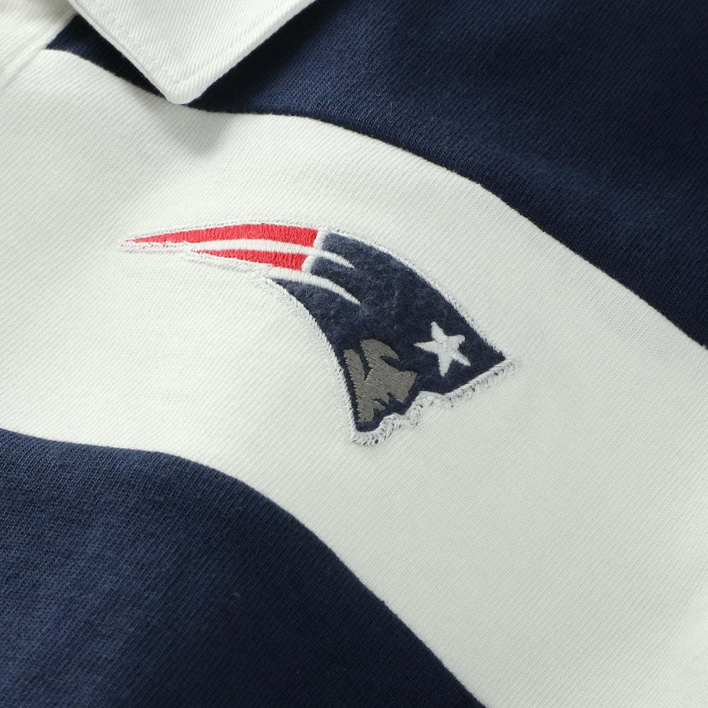 New England Patriots 47 brand '47 Women's Clubhouse Hall Raven Rugby Long Sleeve T-Shirt