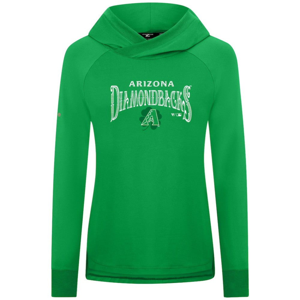 Arizona Diamondbacks Levelwear Women's St. Patrick's Day Slender Raglan Hoodie | MLB US