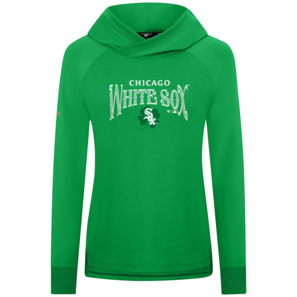 Chicago White Sox Levelwear Women's St. Patrick's Day Slender Raglan Hoodie | MLB Online