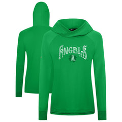 Los Angeles Angels Levelwear Women's St. Patrick's Day Slender Raglan Hoodie | MLB US