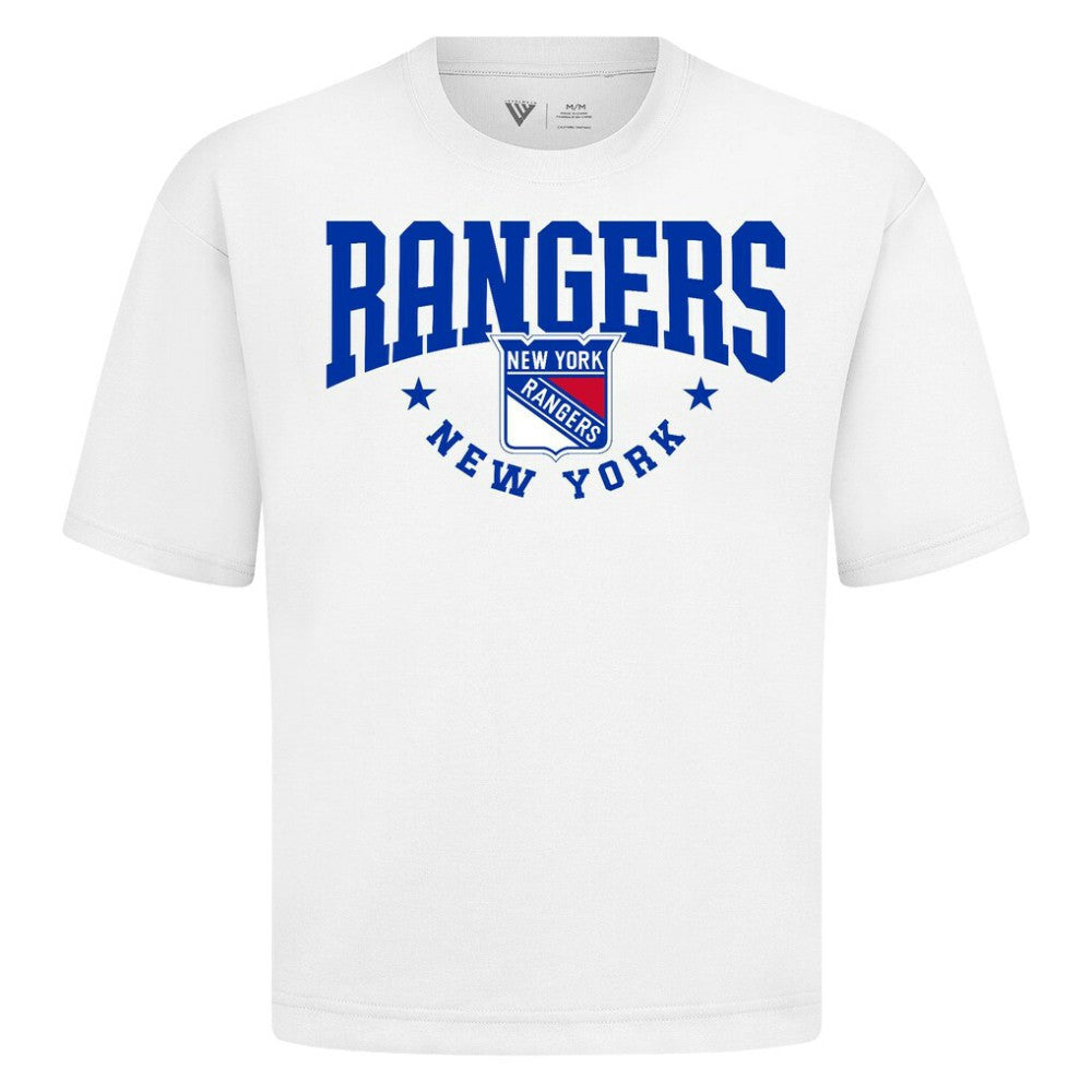 New York Rangers Levelwear Luxe Signature Knit T-Shirt For Sale