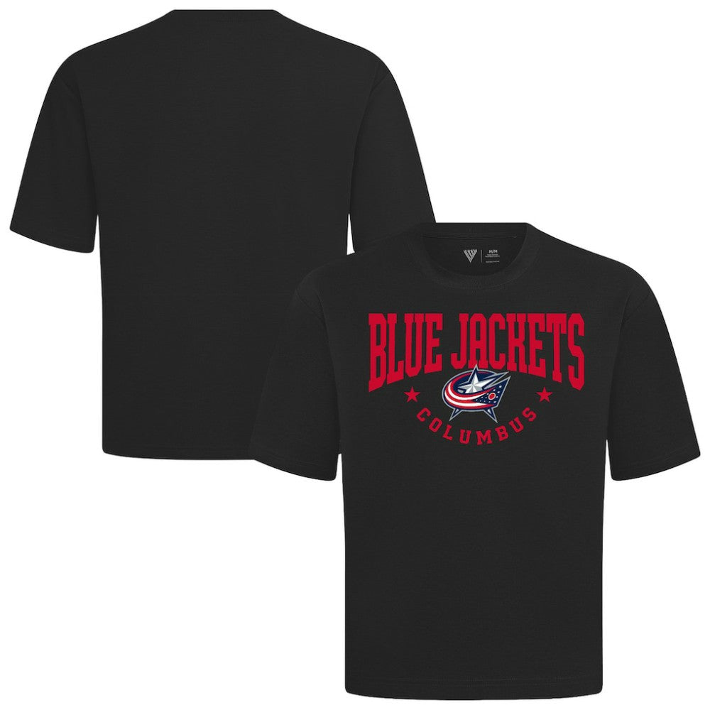 Columbus Blue Jackets Levelwear Luxe Signature Knit T-Shirt For Sale