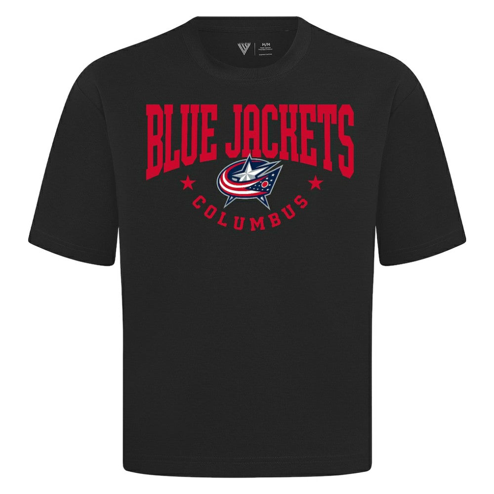 Columbus Blue Jackets Levelwear Luxe Signature Knit T-Shirt For Sale