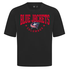 Columbus Blue Jackets Levelwear Luxe Signature Knit T-Shirt For Sale
