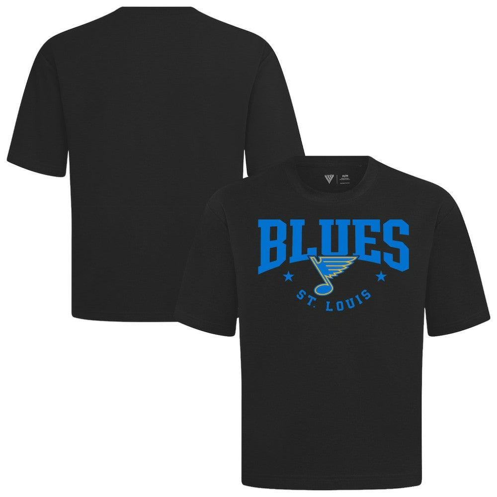 St. Louis Blues Levelwear Luxe Signature Knit T-Shirt On Sale