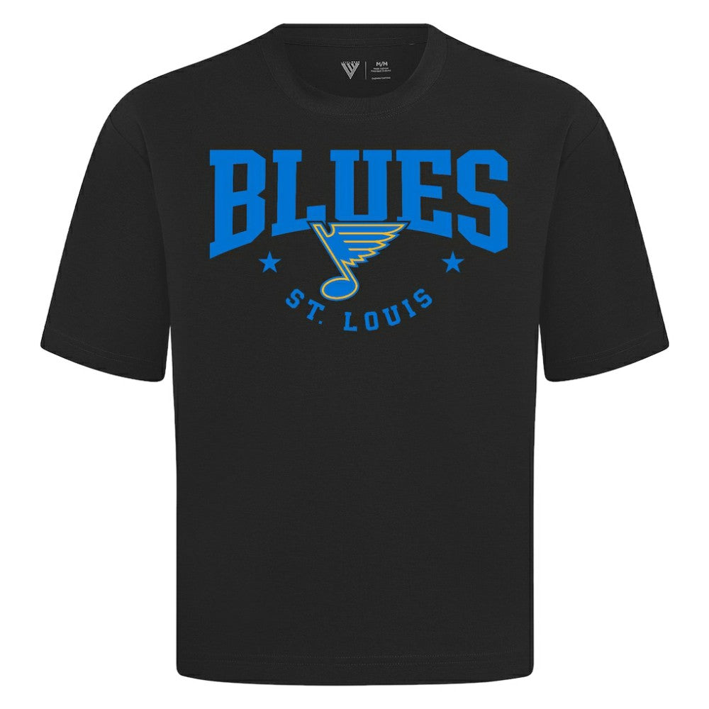 St. Louis Blues Levelwear Luxe Signature Knit T-Shirt On Sale
