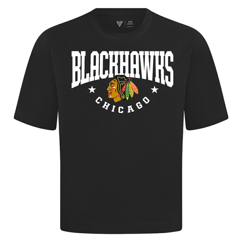Chicago Blackhawks Levelwear Luxe Signature Knit T-Shirt For Sale
