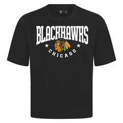 Chicago Blackhawks Levelwear Luxe Signature Knit T-Shirt For Sale