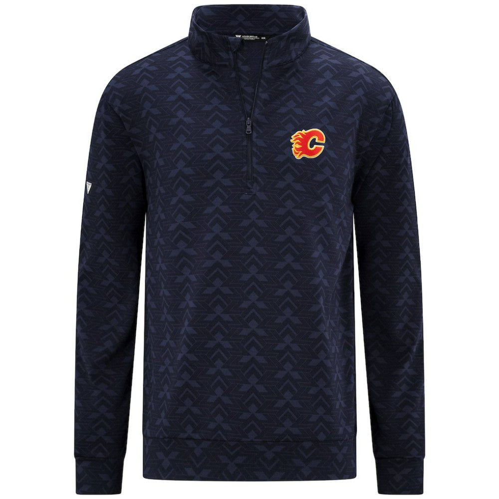 Calgary Flames Levelwear Chameleon Quarter-Zip Sweatshirt For Sale