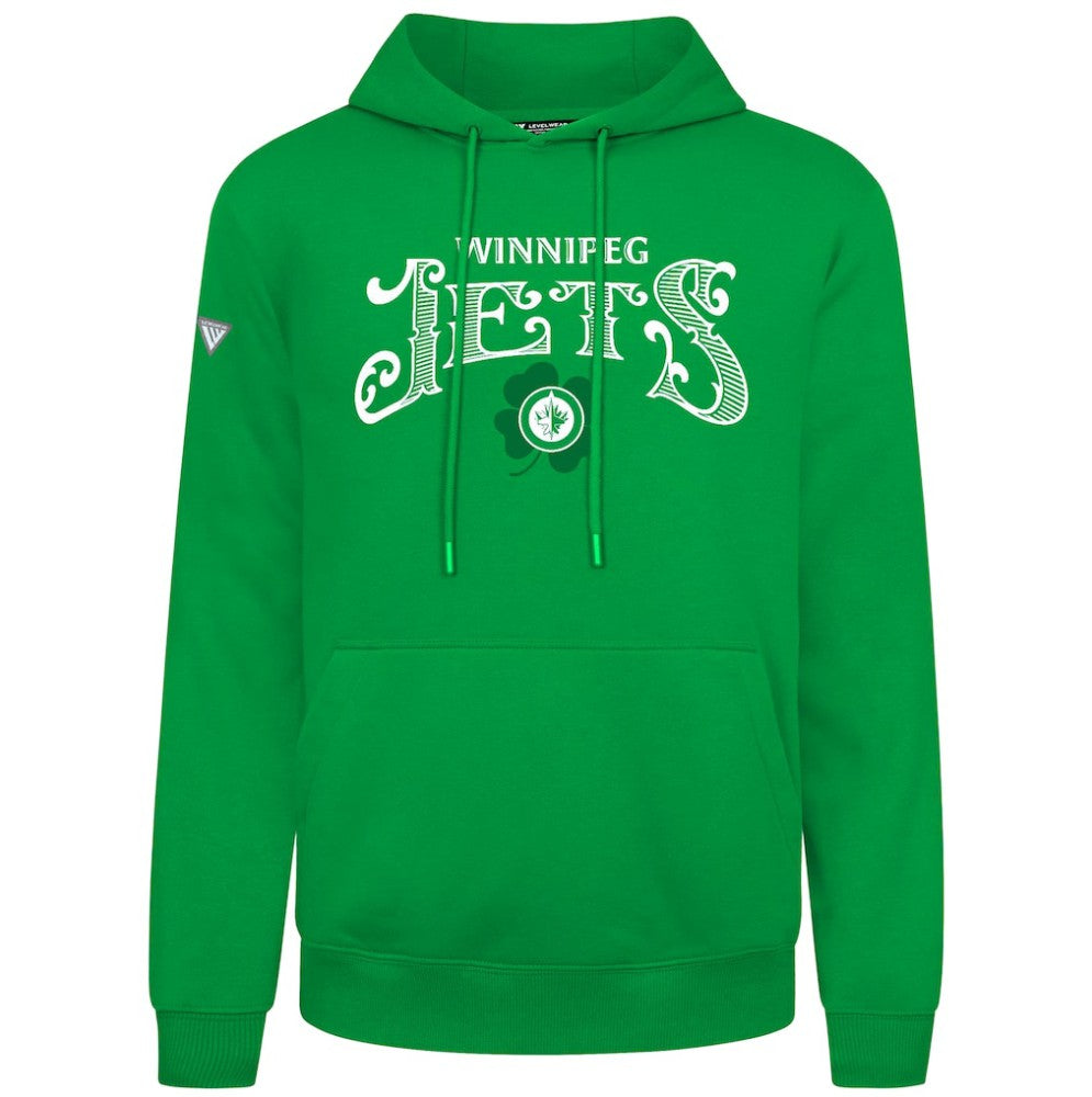 Winnipeg Jets Levelwear St. Patrick's Day Podium Hoodie Sale