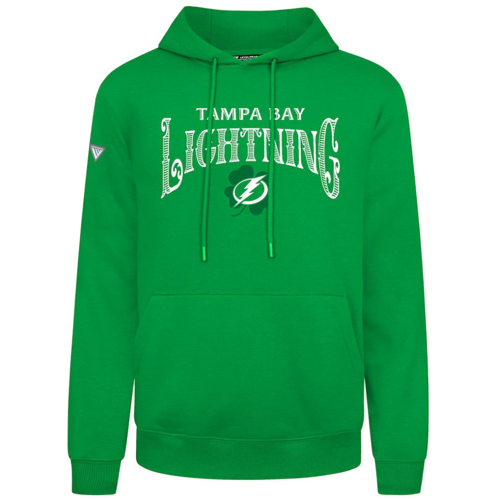 Tampa Bay Lightning Levelwear St. Patrick's Day Podium Hoodie On Sale