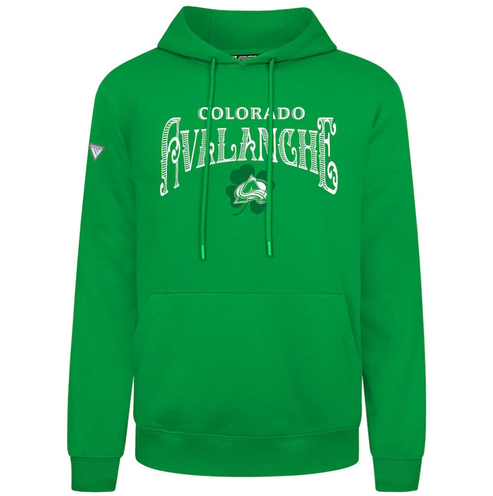 Colorado Avalanche Levelwear St. Patrick's Day Podium Hoodie For Sale