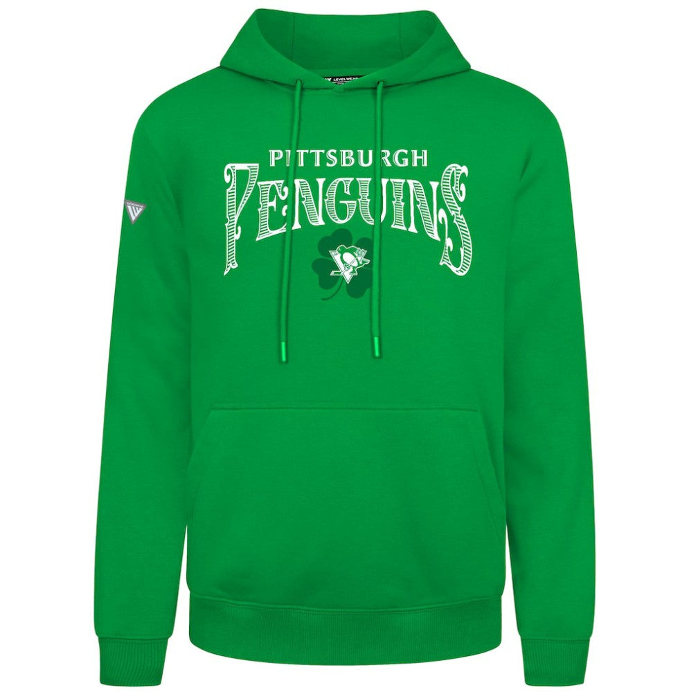 Pittsburgh Penguins Levelwear St. Patrick's Day Podium Hoodie Outlet
