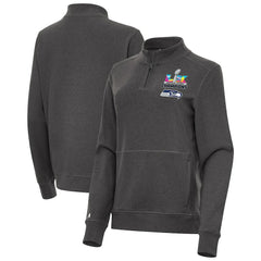 Seattle Seahawks Champion Antigua Women's Super Bowl LX s Crush Quarter-Zip Pullover
