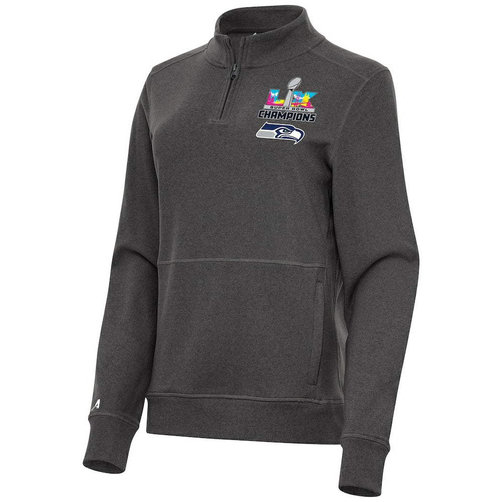 Seattle Seahawks Champion Antigua Women's Super Bowl LX s Crush Quarter-Zip Pullover