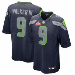 Seattle Seahawks Nike Kenneth Walker III  Super Bowl LX Patch Game Jersey