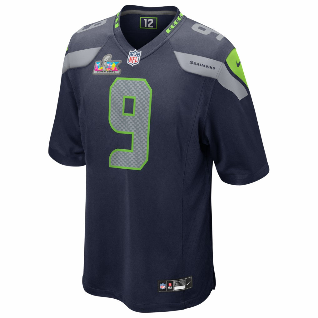 Seattle Seahawks Nike Kenneth Walker III  Super Bowl LX Patch Game Jersey