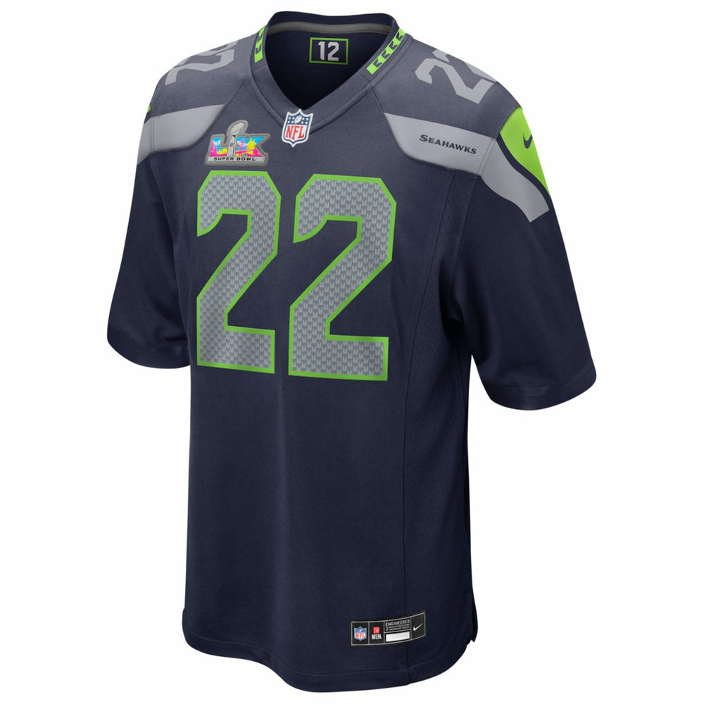 Seattle Seahawks Nike Rashid Shaheed  Super Bowl LX Patch Game Jersey