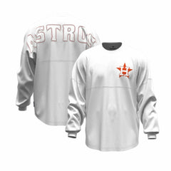 Houston Astros Fanatics Women's Baseball Stitch Spirit Jersey Long Sleeve T-Shirt | MLB Near me