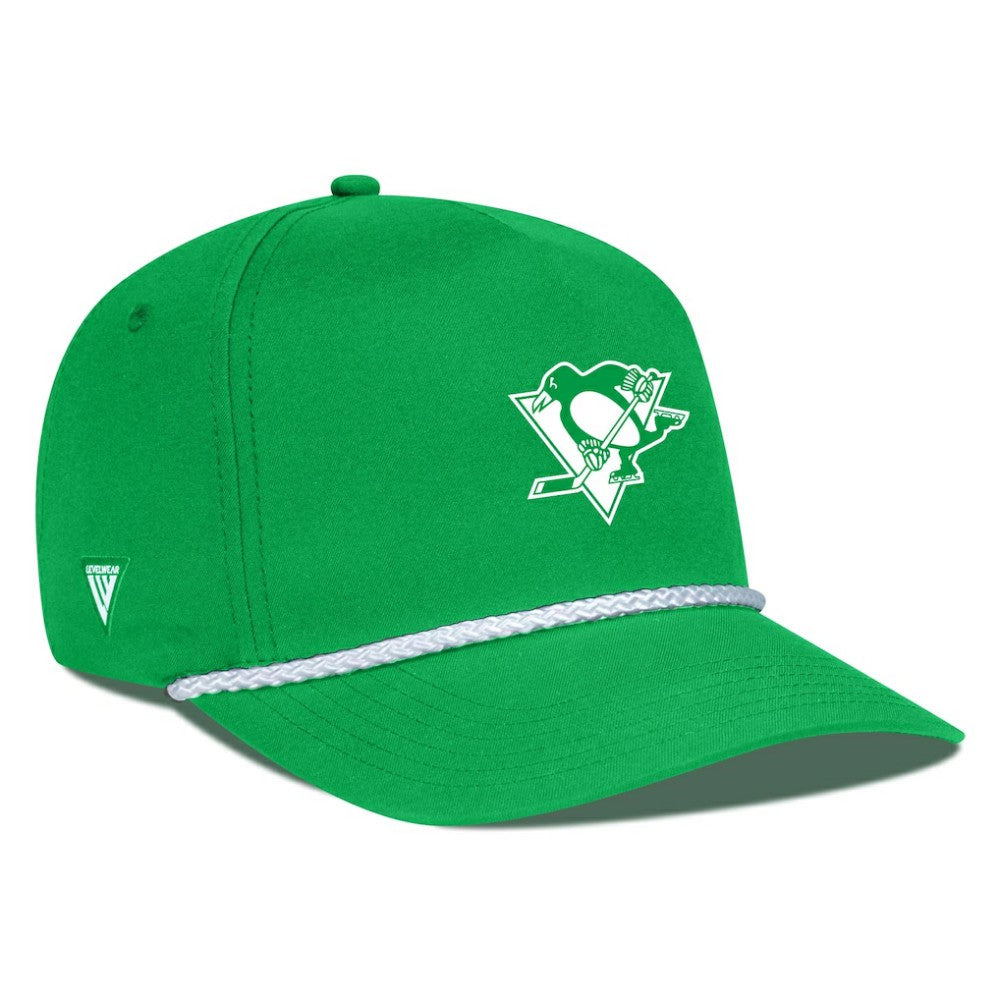 Pittsburgh Penguins Levelwear St. Patrick's Day Gambit Rope Adjustable Hat Discount