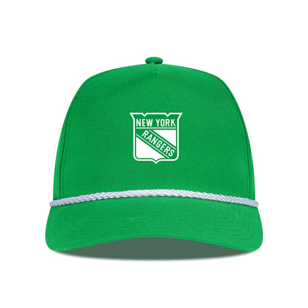 New York Rangers Levelwear St. Patrick's Day Gambit Rope Adjustable Hat Outlet
