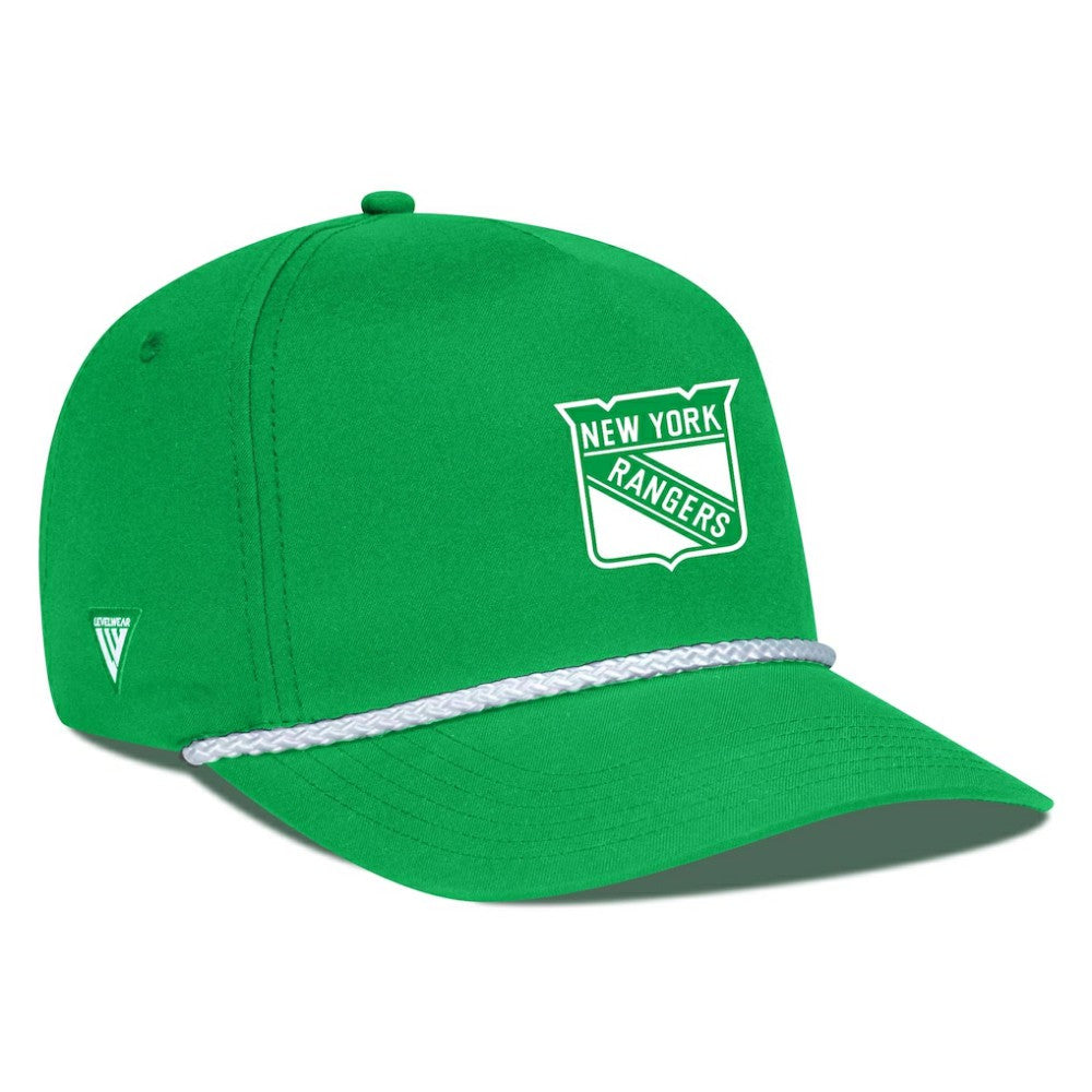 New York Rangers Levelwear St. Patrick's Day Gambit Rope Adjustable Hat Outlet