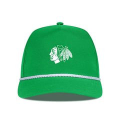 Chicago Blackhawks Levelwear St. Patrick's Day Gambit Rope Adjustable Hat For Sale
