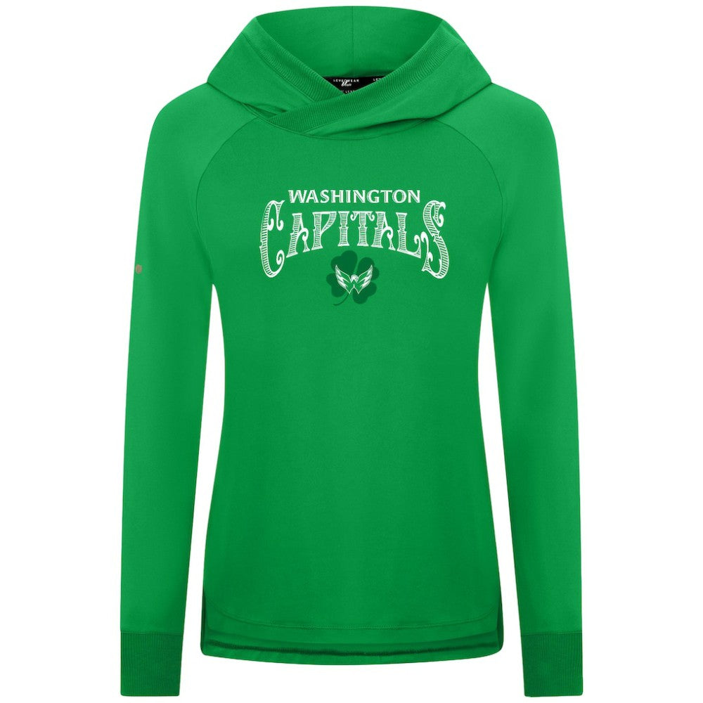 Washington Capitals Levelwear Women's St. Patrick's Day Slender Raglan Hoodie Online